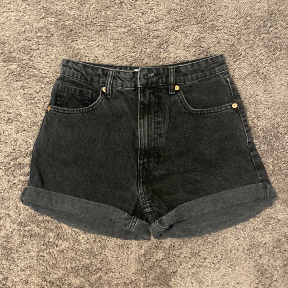 ZARA jean mom shorts